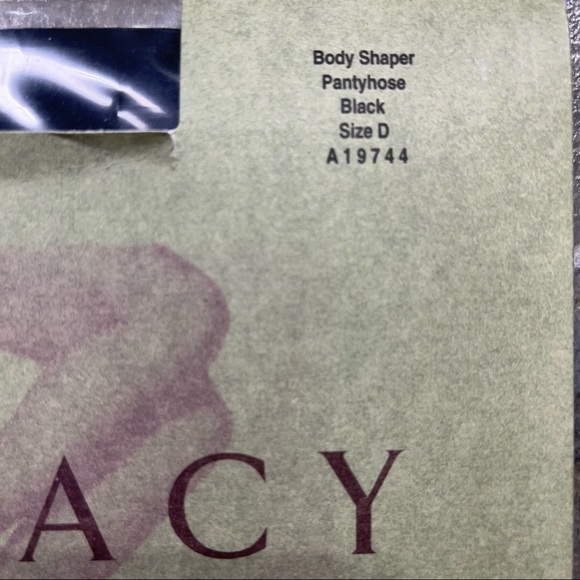 Legacy Leg Wear- Bundle of 4 Body Shaper Black Pantyhose - Picture 4 of 7